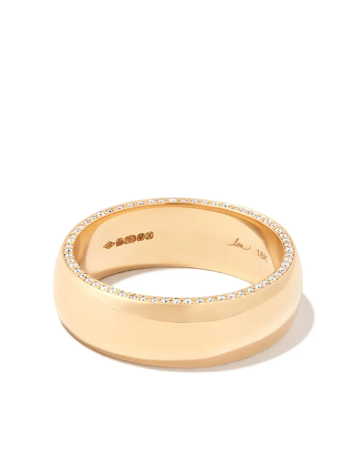 Lizzie Mandler Fine Jewelry 18K イエローゴールド オセロ ダイヤモンド シガーバンド - 画像1