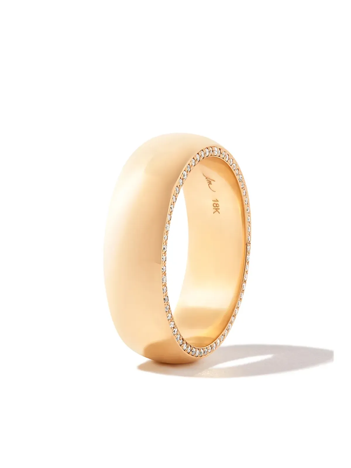 Lizzie Mandler Fine Jewelry 18K イエローゴールド オセロ ダイヤモンド シガーバンド - 画像3