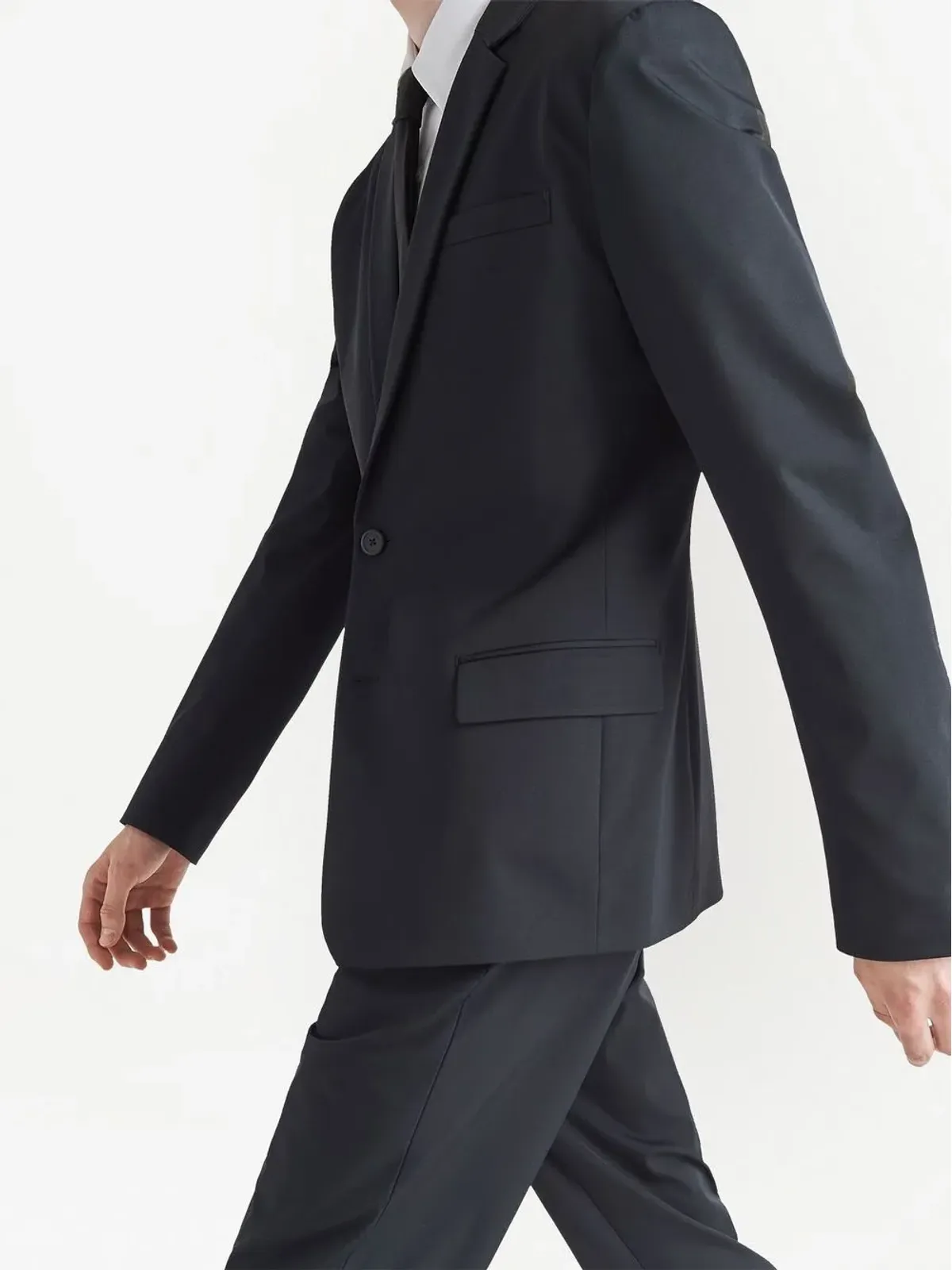 Prada シングルブレストスーツ ブラック - 画像4