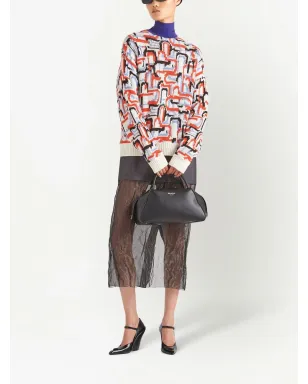 Prada アブストラクトパターンの編み込みセーター - サムネイル2