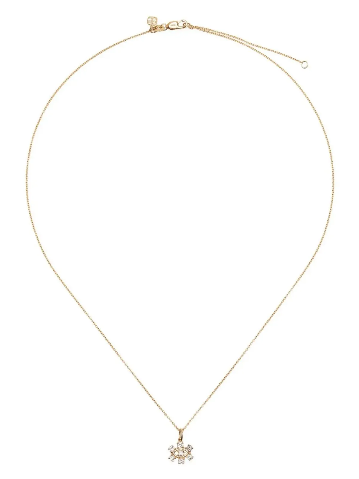 Sydney Evan 14K イエローゴールド ダイヤモンド アイ ネックレス - 画像3