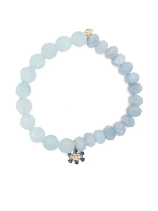 Sydney Evan Sydney Evan 14kt イエローゴールド アクアマリン ビーズ ブレスレット - ブルーの商品画像