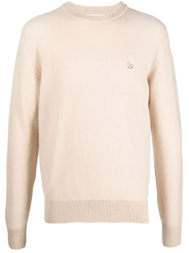 Maison Kitsuné Maison Kitsun e9 ロゴパッチ ウールセーターの商品画像