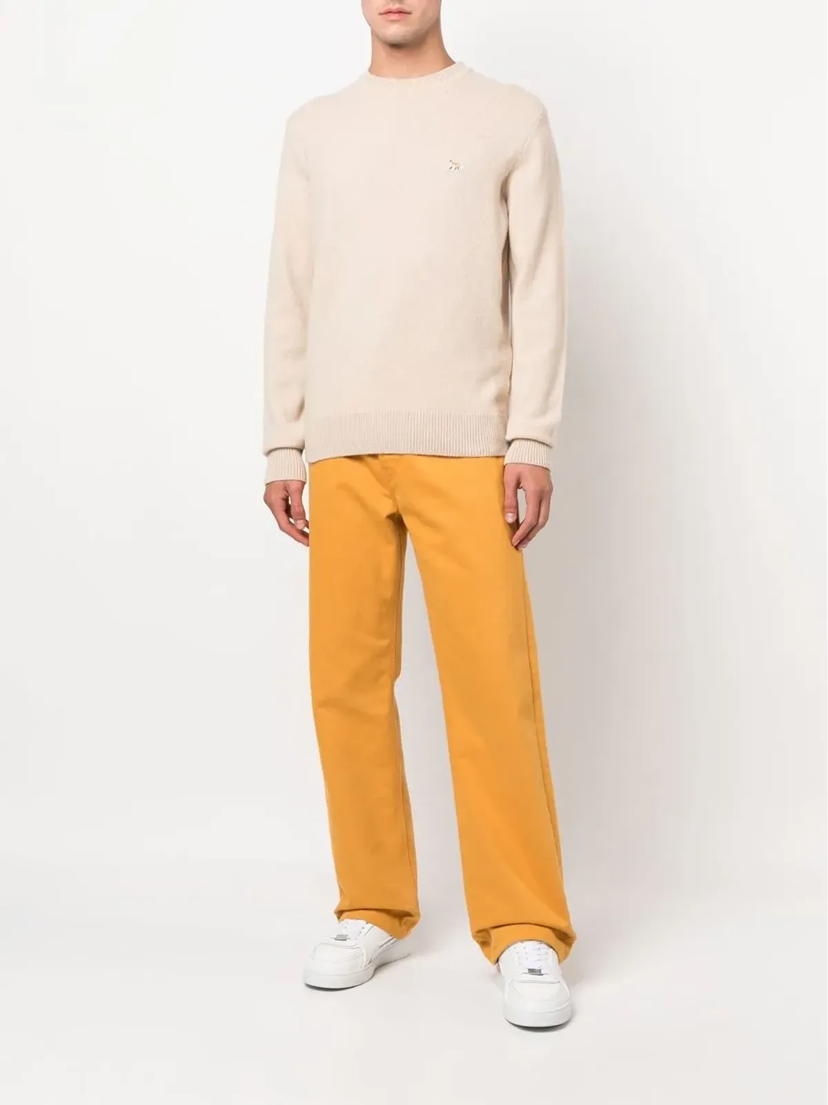 Maison Kitsun e9 ロゴパッチ ウールセーター - 画像2
