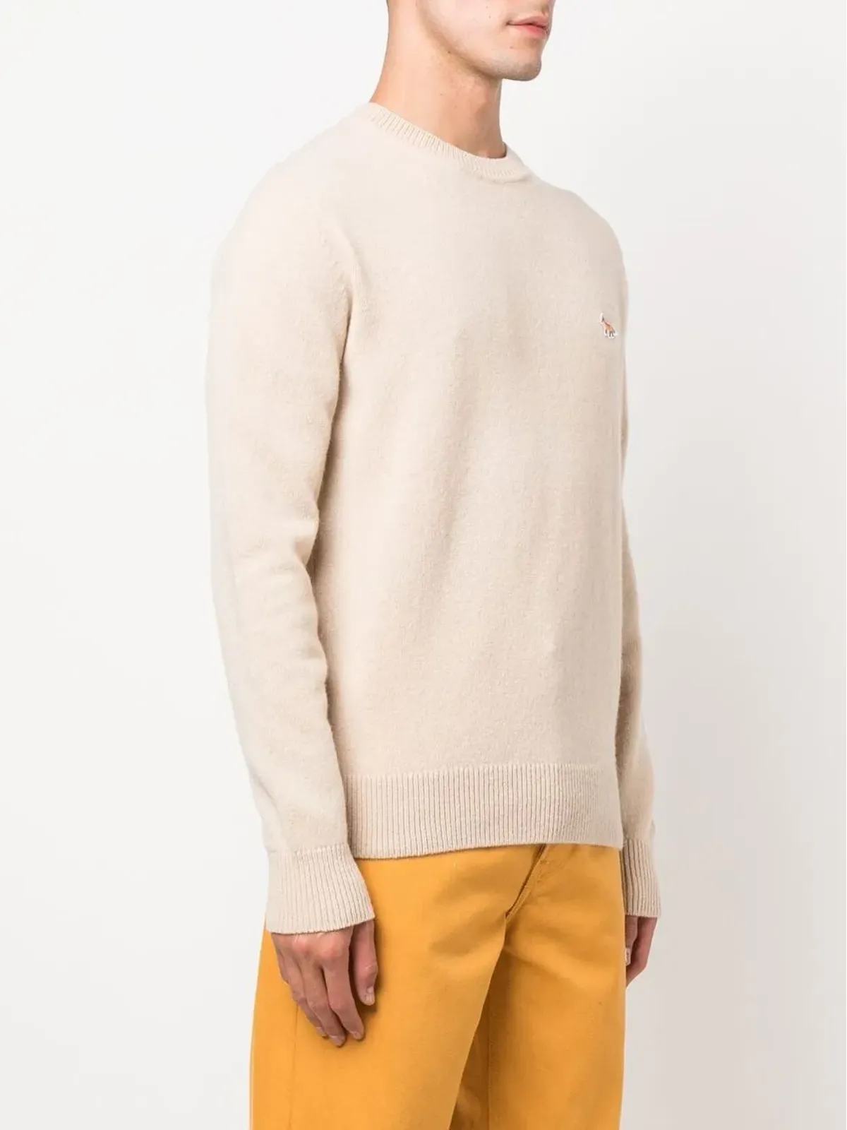Maison Kitsun e9 ロゴパッチ ウールセーター - 画像3