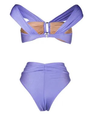 Noire Swimwear ギャザー入りハイウエストビキニ - サムネイル2