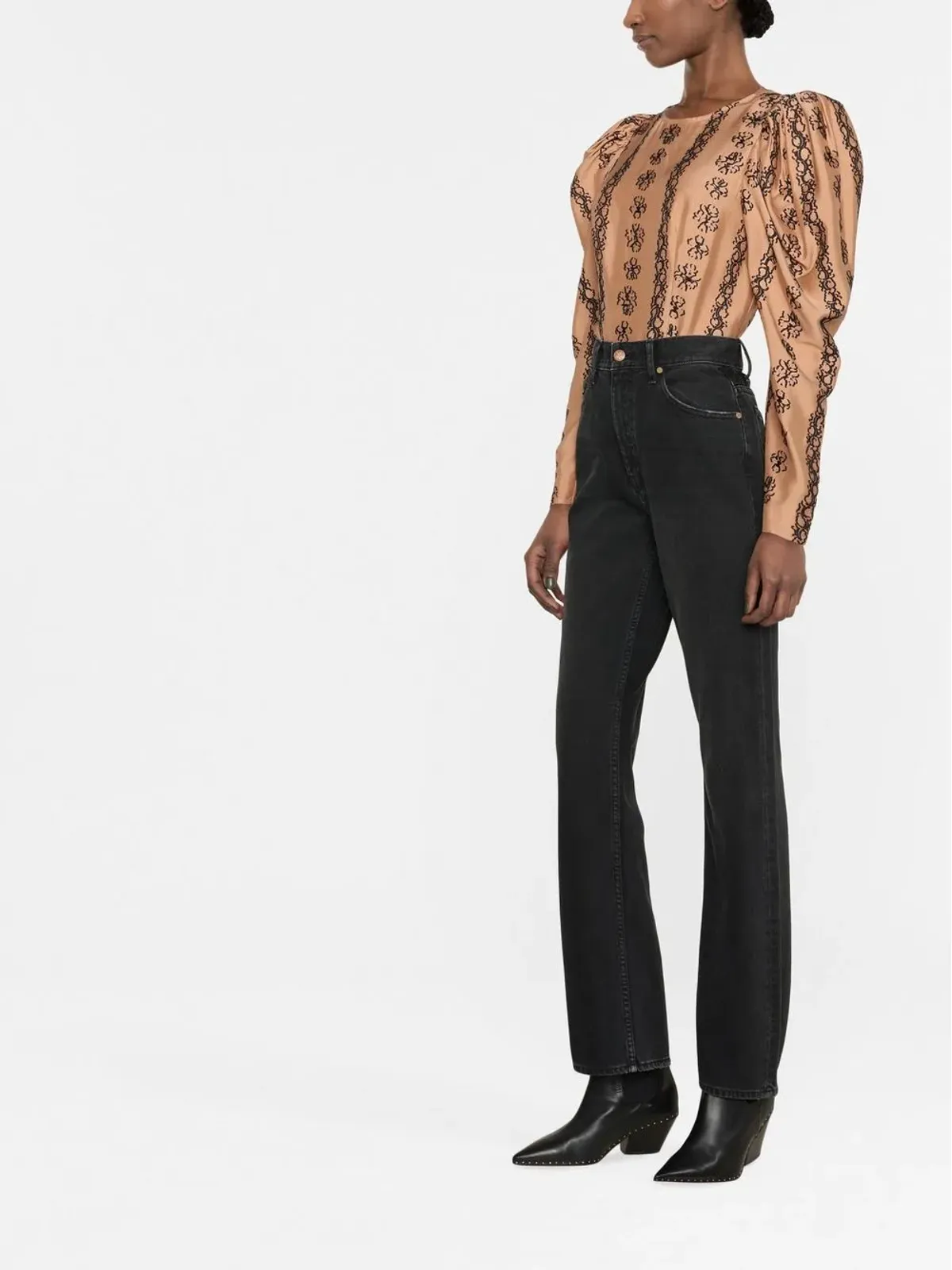 Ulla Johnson Agnes ハイウェストジーンズ - 画像4