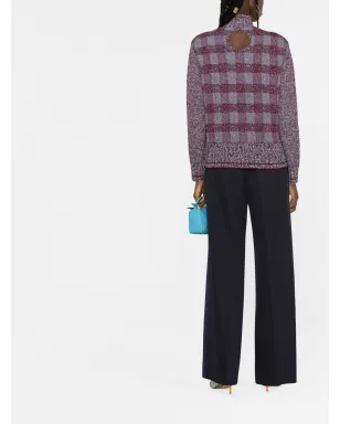 Victoria Beckham チェック柄 ロールネック ジャンパー - サムネイル4