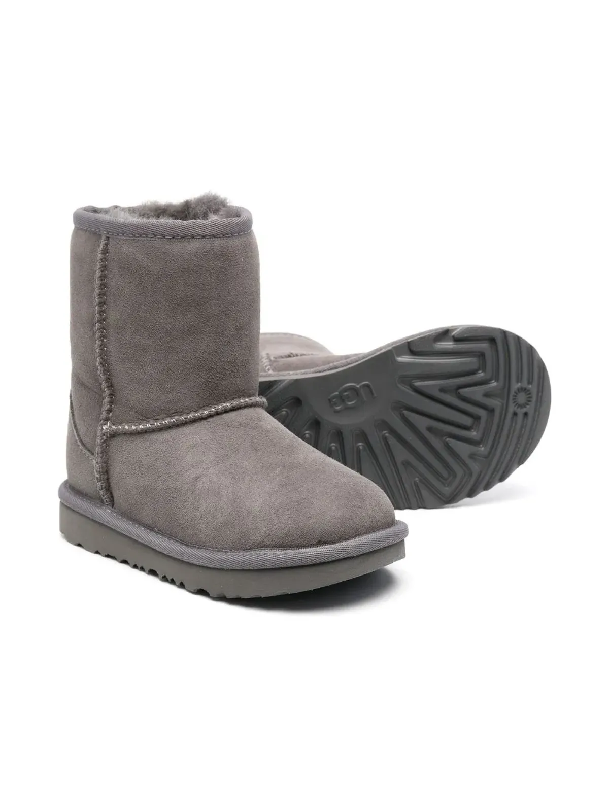 UGG Kids スエード アンクルブーツ - グレー - 画像2