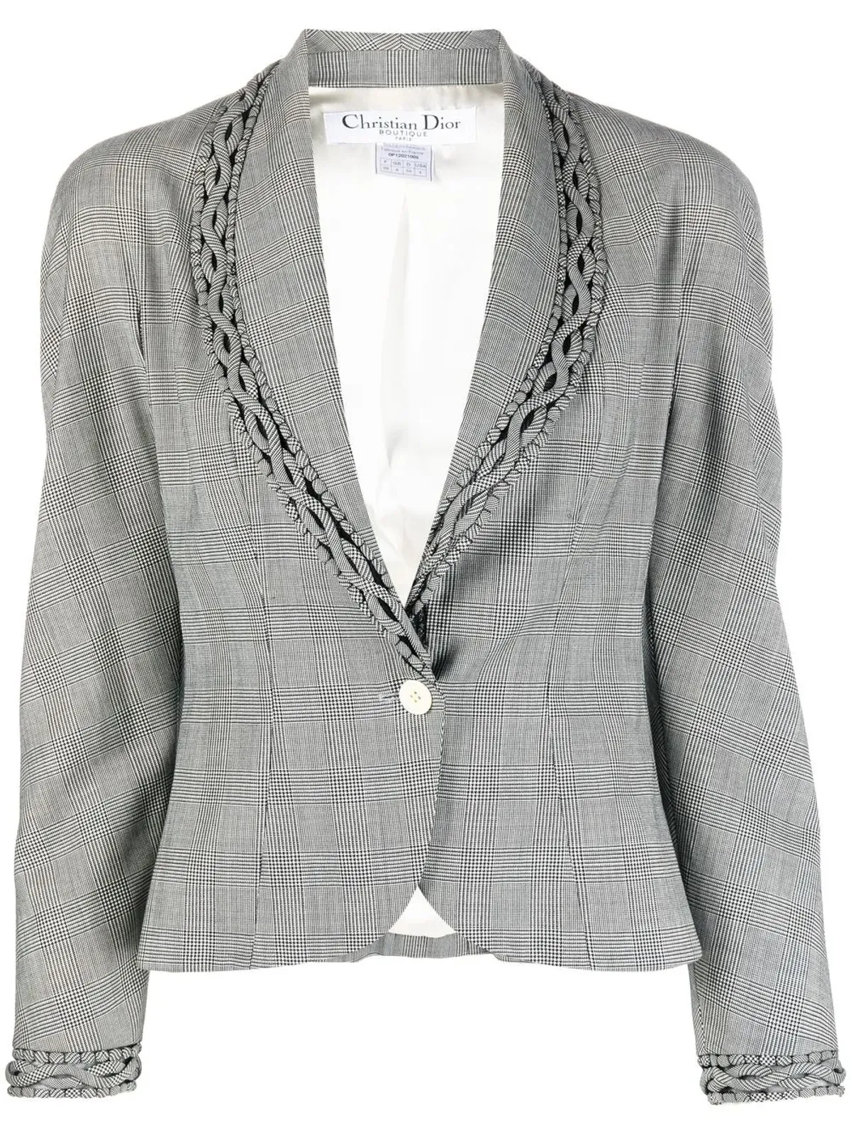 Christian Dior Pre-Owned 1990年代 チェック柄ジャケット - 画像1