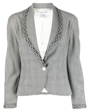Christian Dior Pre-Owned 1990年代 チェック柄ジャケット - サムネイル1