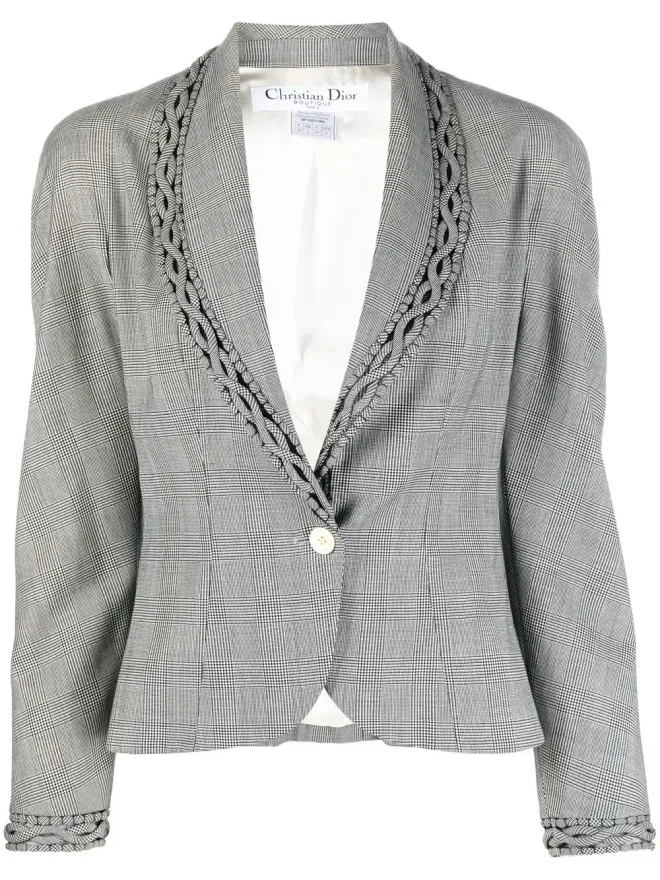 Christian Dior Pre-Owned Christian Dior Pre-Owned 1990年代 チェック柄ジャケットの商品画像