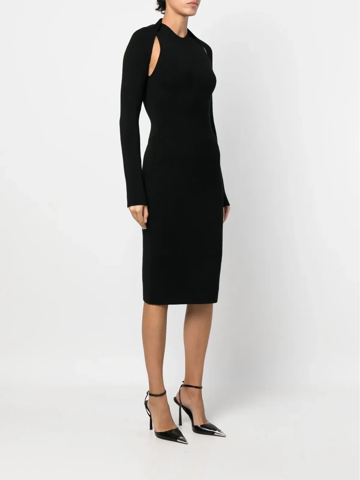 TOM FORD カットアウトリブミディドレス - 画像3