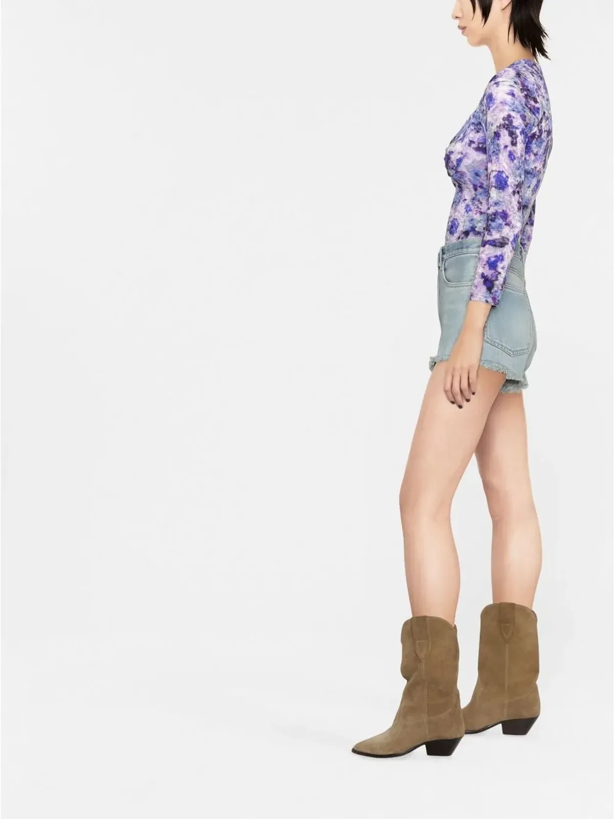 ISABEL MARANT グバイア 花柄プリントベルベットトップ - 画像3