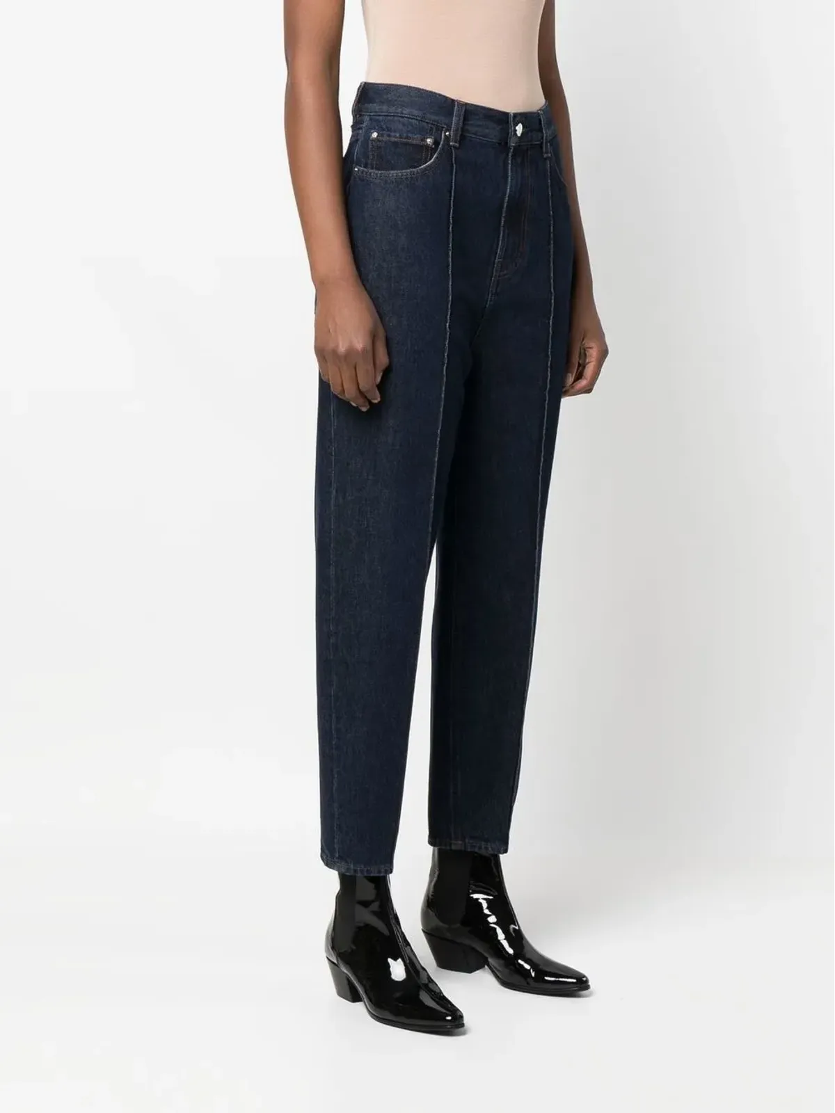 TOTEME ハイウエスト クロップドジーンズ - 画像3