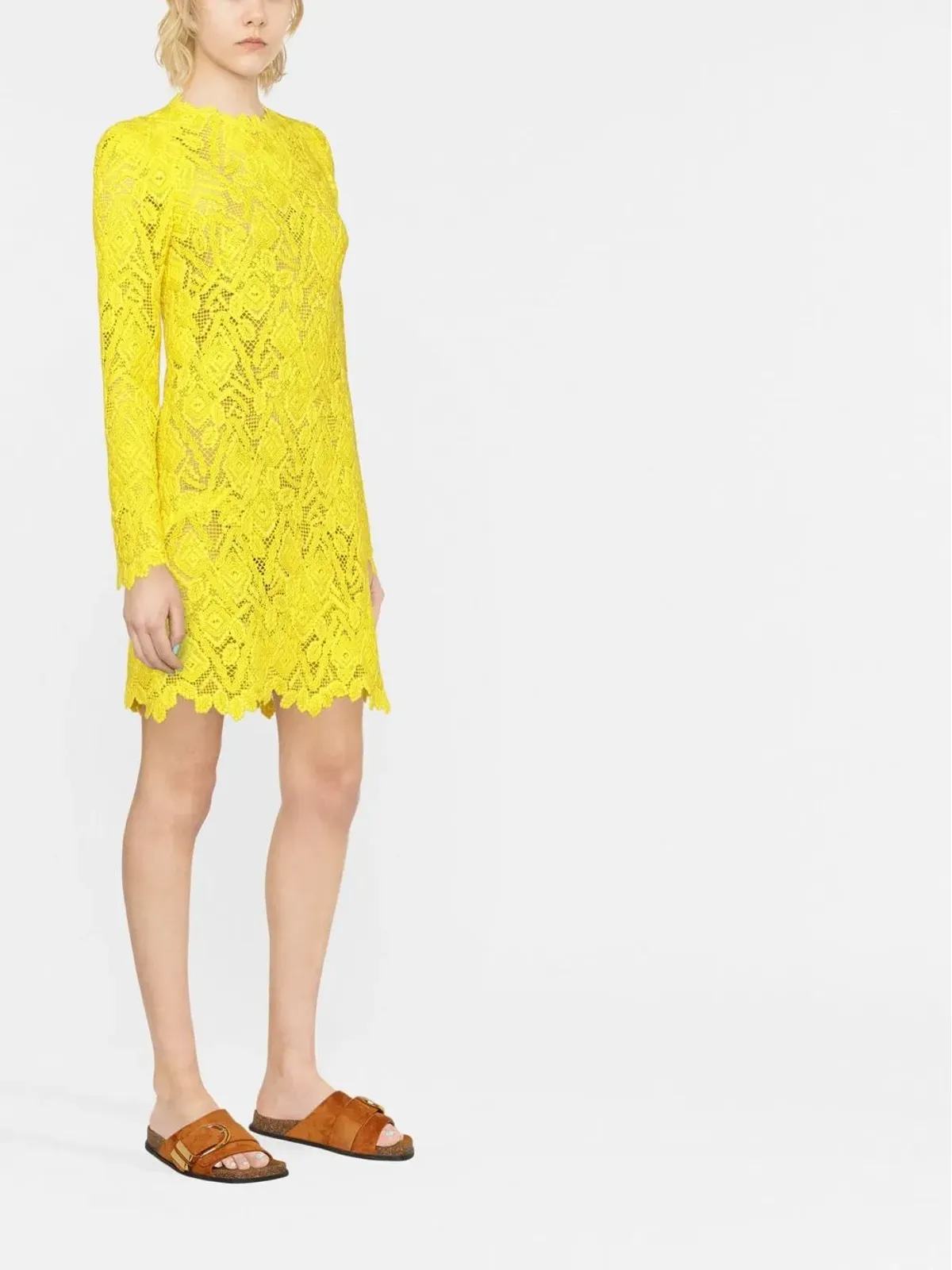 Ermanno Scervino 刺繍レースのシャツドレス - 画像2