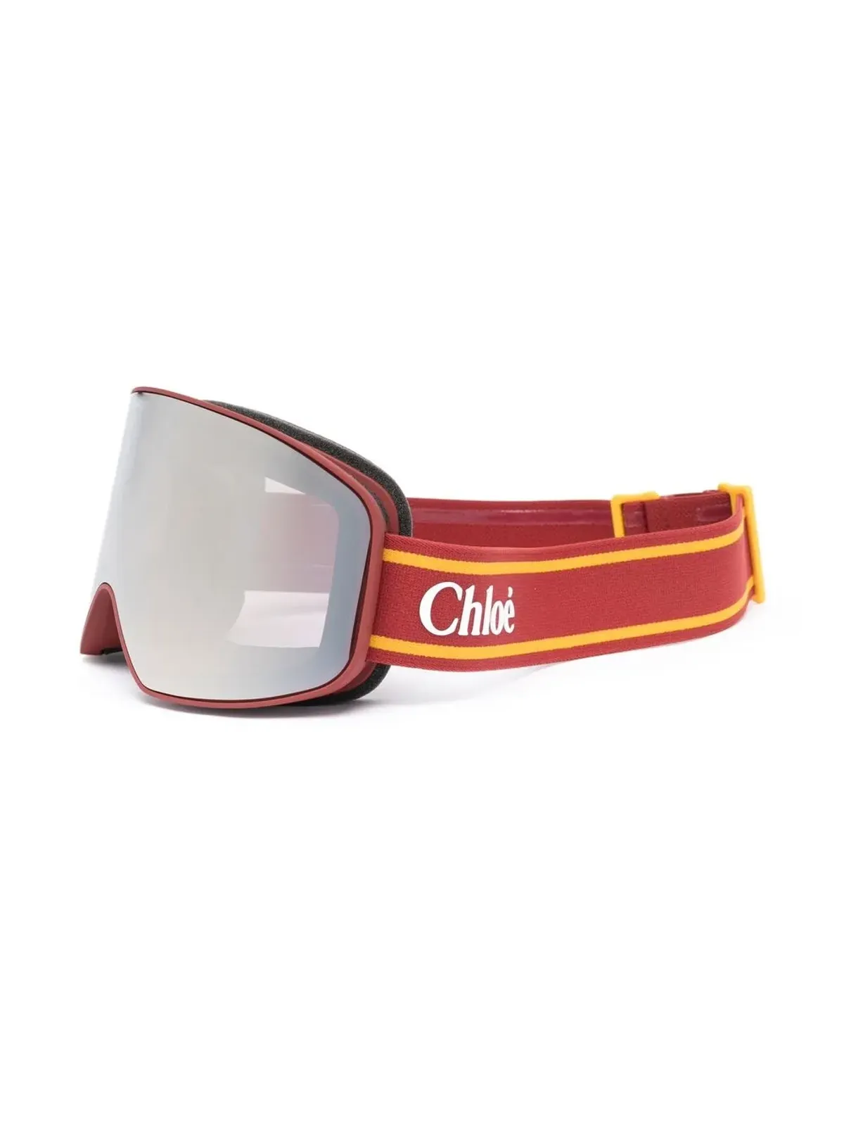 Chloé Eyewear ロゴプリント ゴーグルスタイル サングラス レッド - 画像2