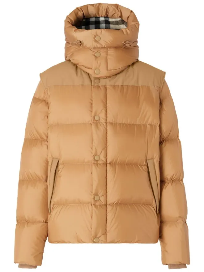 Burberry Burberry 取り外し可能な袖のフード付きダウンジャケットの商品画像