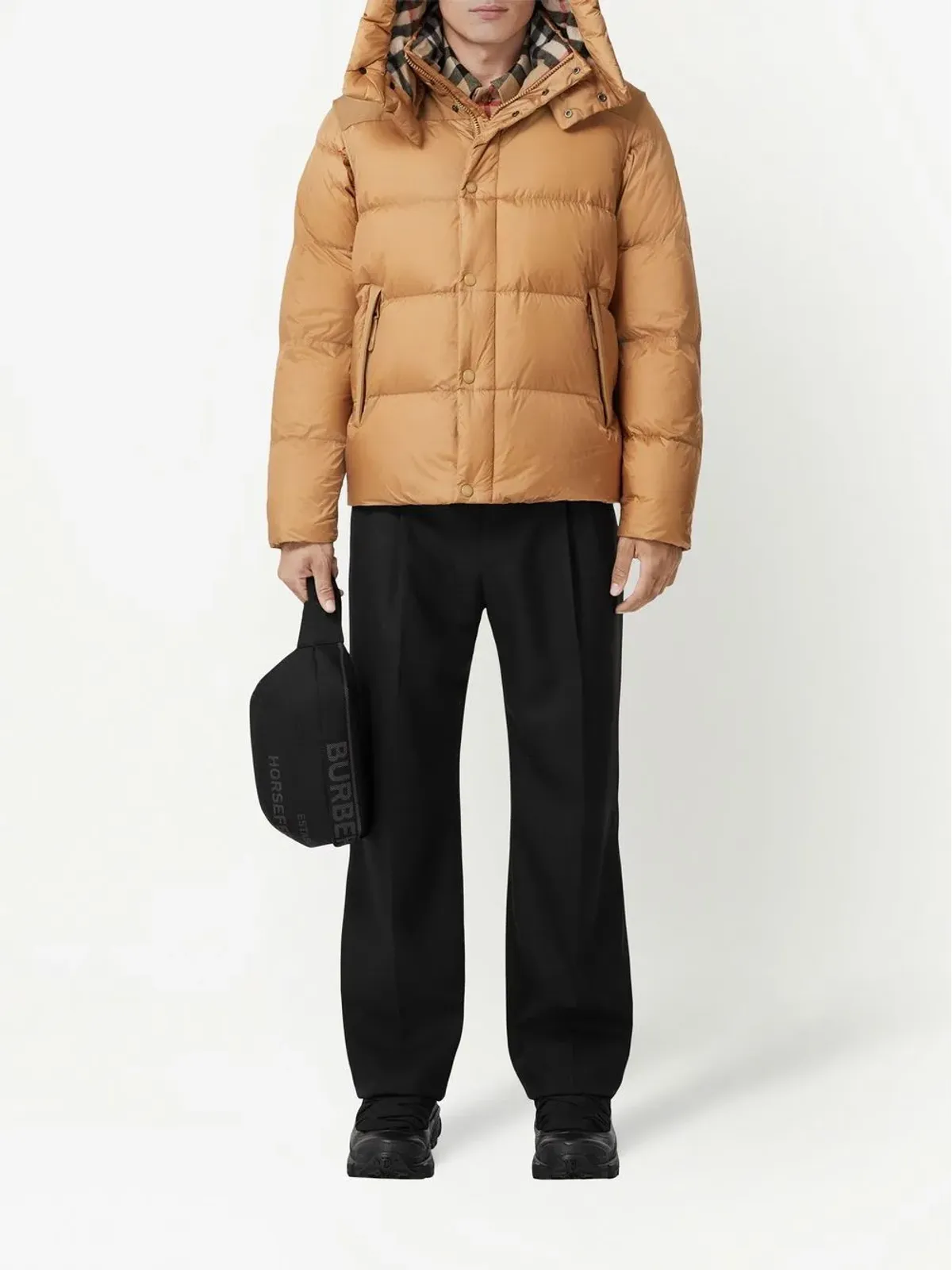 Burberry 取り外し可能な袖のフード付きダウンジャケット - 画像2
