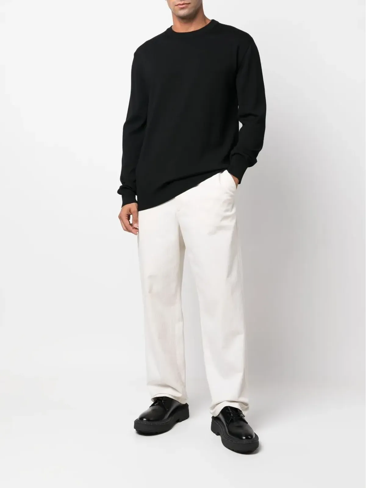 Jil Sander ウール クルーネック ジャンパー - 画像2