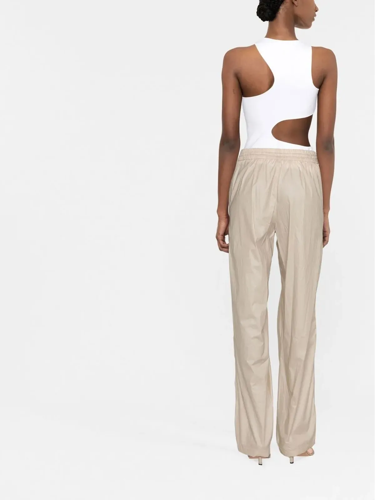 ISABEL MARANT キンブラ 寄せギャザー入り コットン トラックパンツ - 画像3