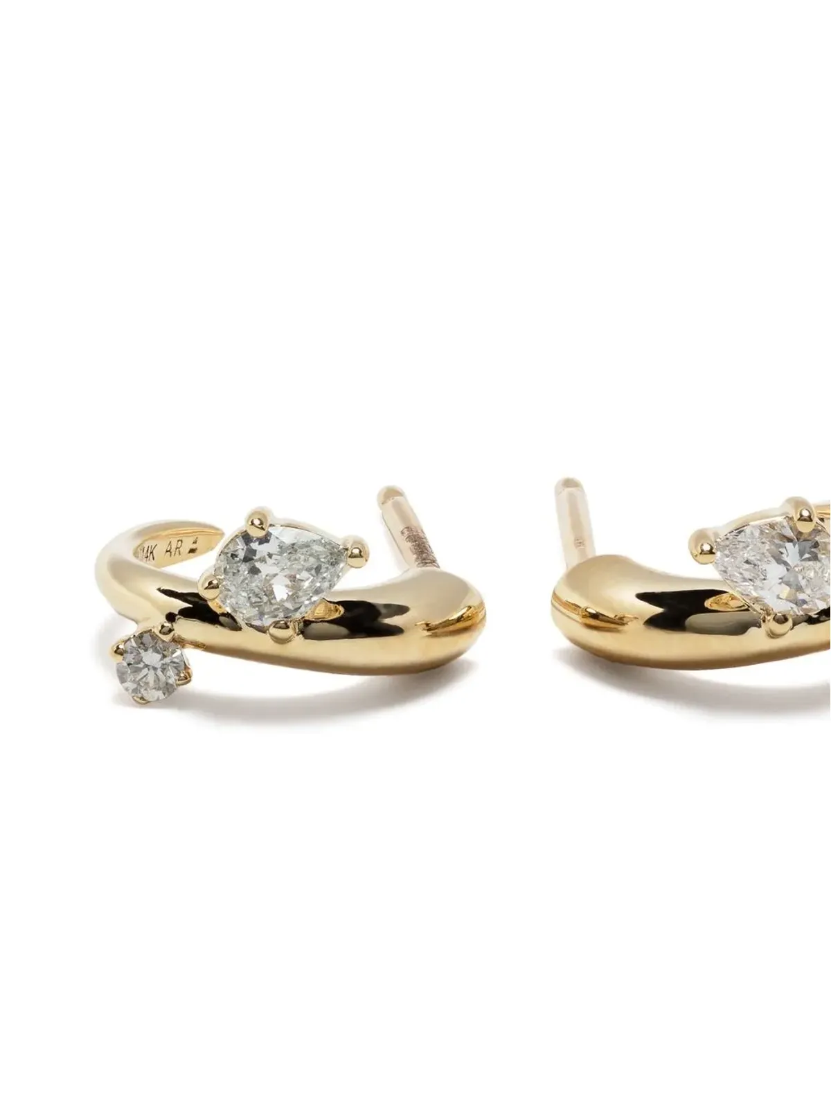 Adina Reyter 14kt イエローゴールド Premier Amigos フープピアス - 画像3