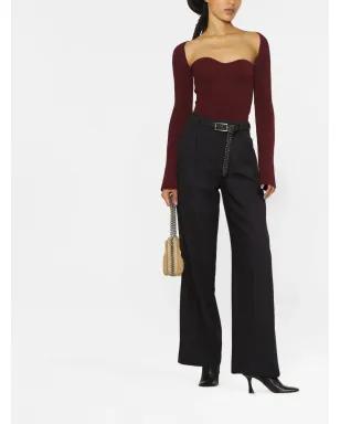 ISABEL MARANT ハイウエスト ワイドレッグパンツ - サムネイル2