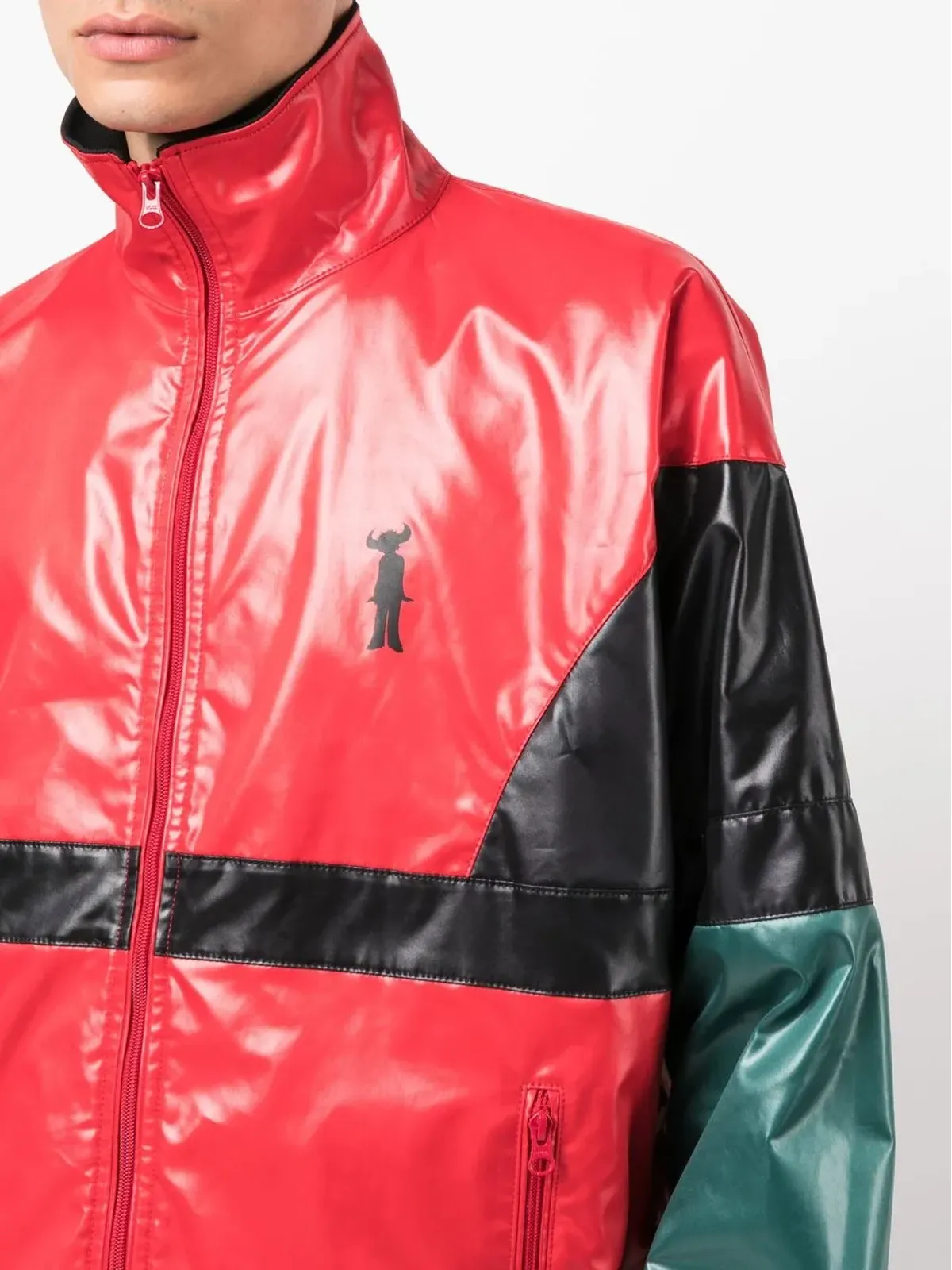 Junya Watanabe MAN カラーブロックプリント ウィンドブレーカー - 画像5