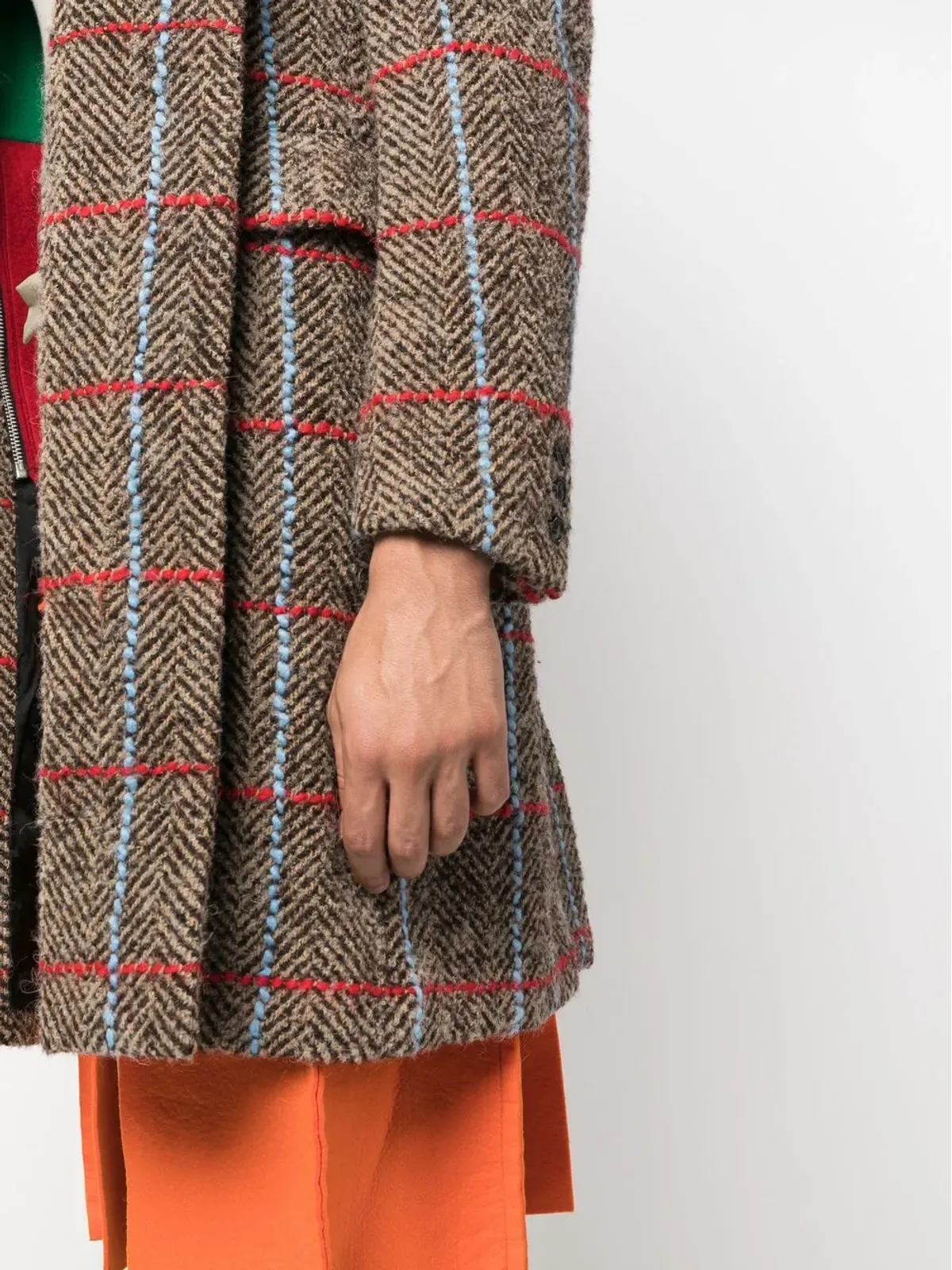 Comme des Garçons Homme Plus ヘリンボーン柄コート - 画像5