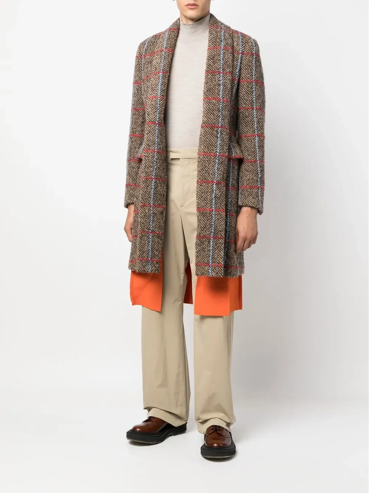 Comme des Garçons Homme Plus ヘリンボーン柄コート - 画像2