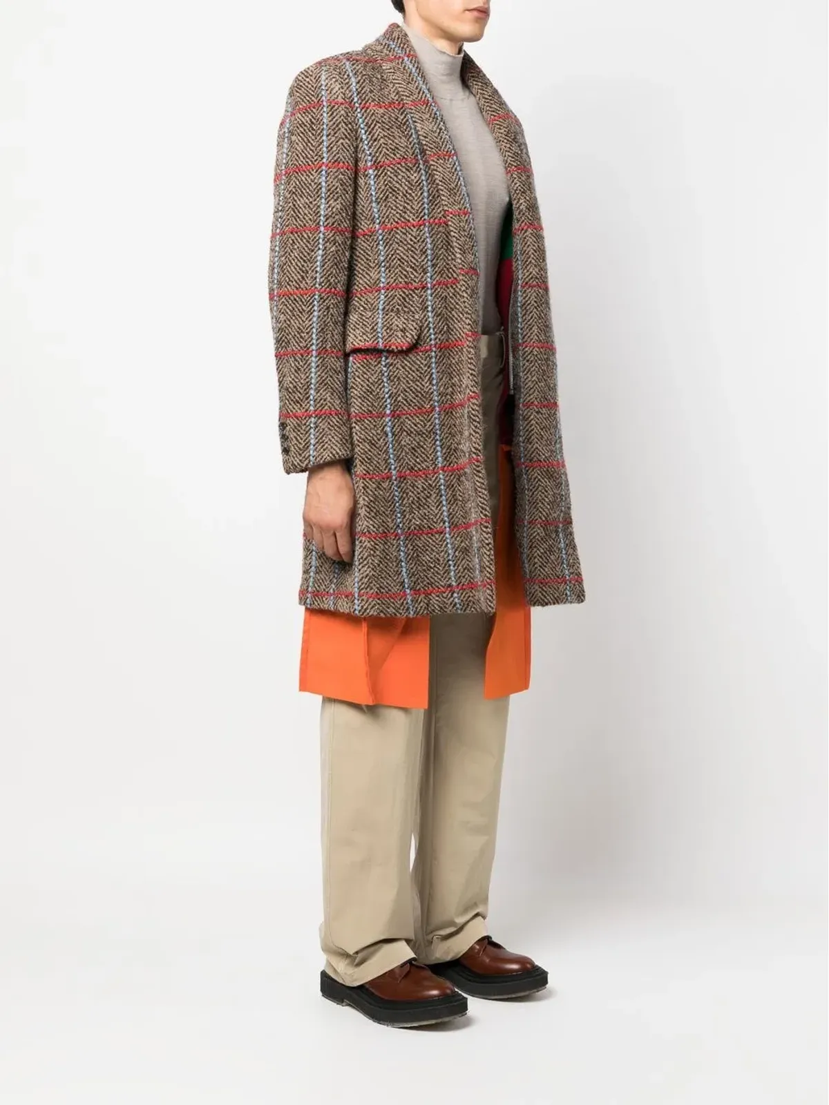 Comme des Garçons Homme Plus ヘリンボーン柄コート - 画像3