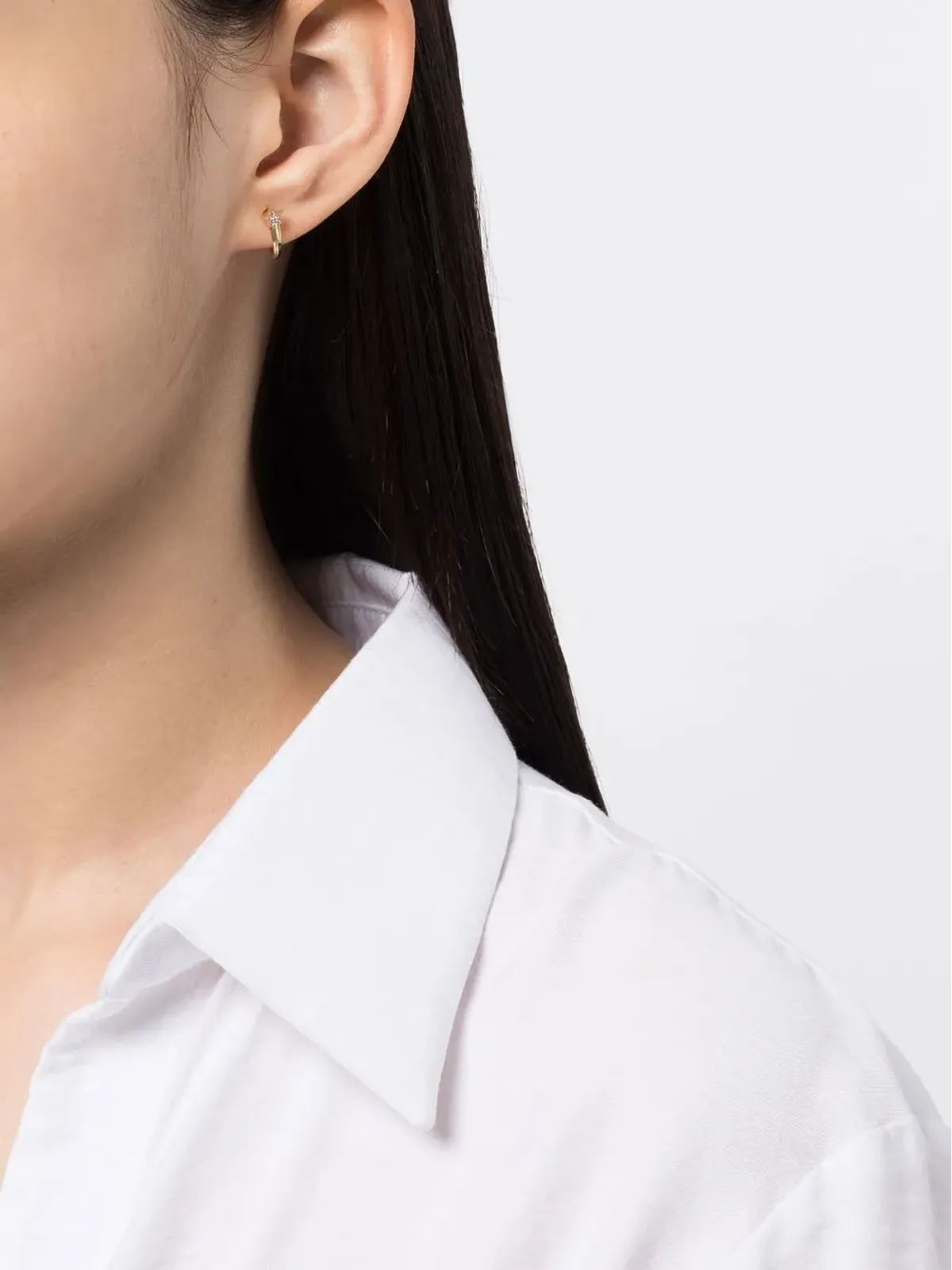 Adina Reyter 14K イエローゴールド シューティングスター ダイヤモンド ピアス - 画像2