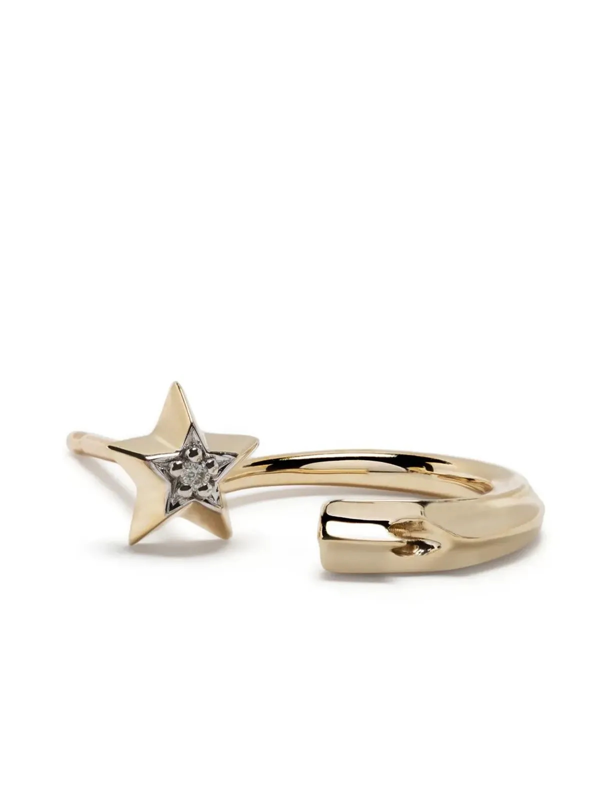 Adina Reyter 14K イエローゴールド シューティングスター ダイヤモンド ピアス - 画像3
