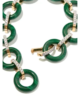 Mateo 14kt イエローゴールド マラカイトとダイヤモンド ブレスレット - サムネイル3