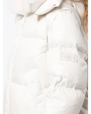 Yves Salomon padded-design zipped coat - White - サムネイル5