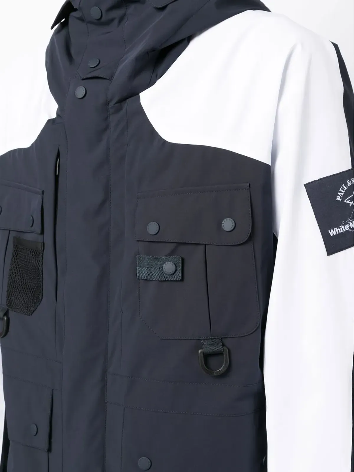 White Mountaineering ポケット多数のフーデッドジャケット - 画像5
