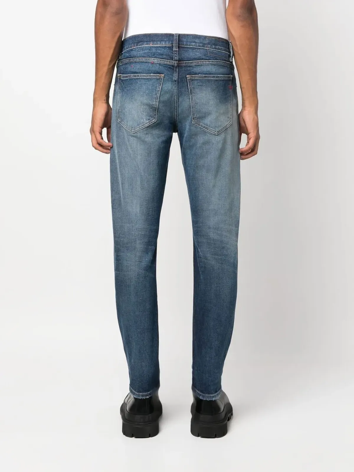 Diesel D-Strukt スリムカットジーンズ ブルー - 画像4