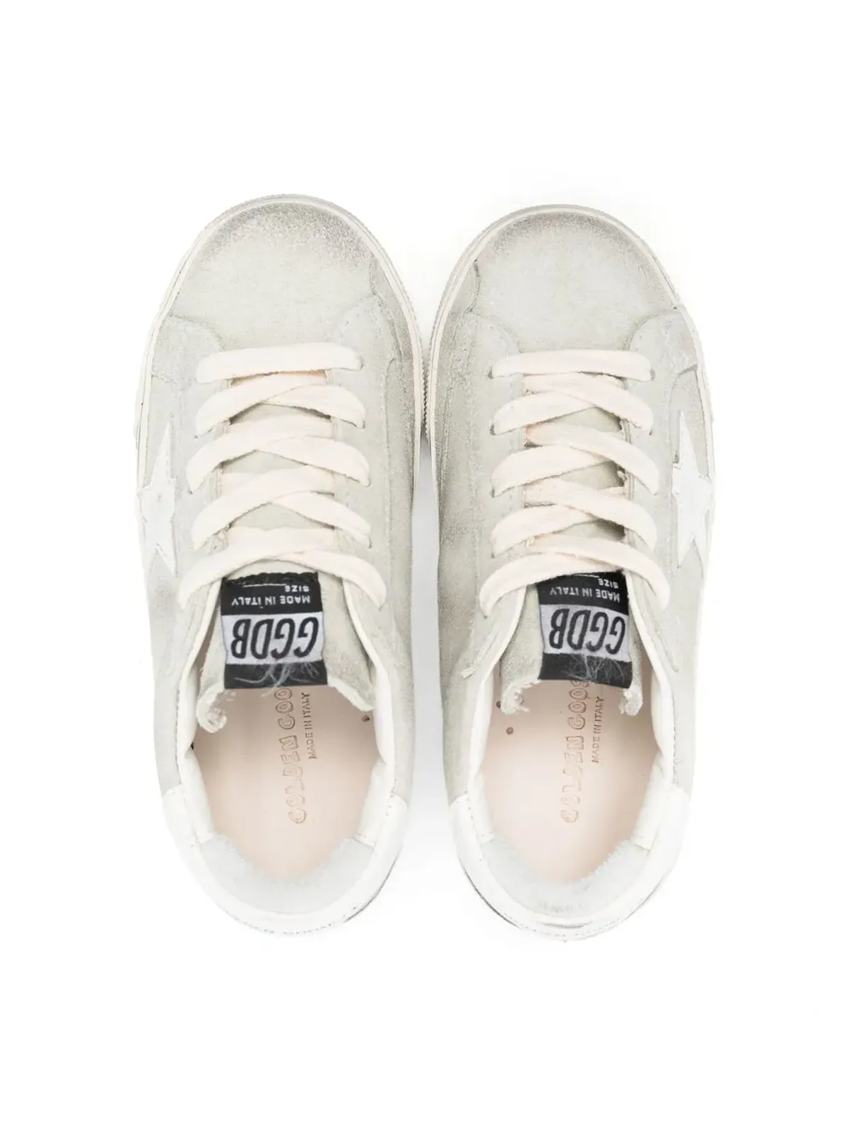 Golden Goose Kids レースアップ ロゴパッチ スニーカー - White - 画像3