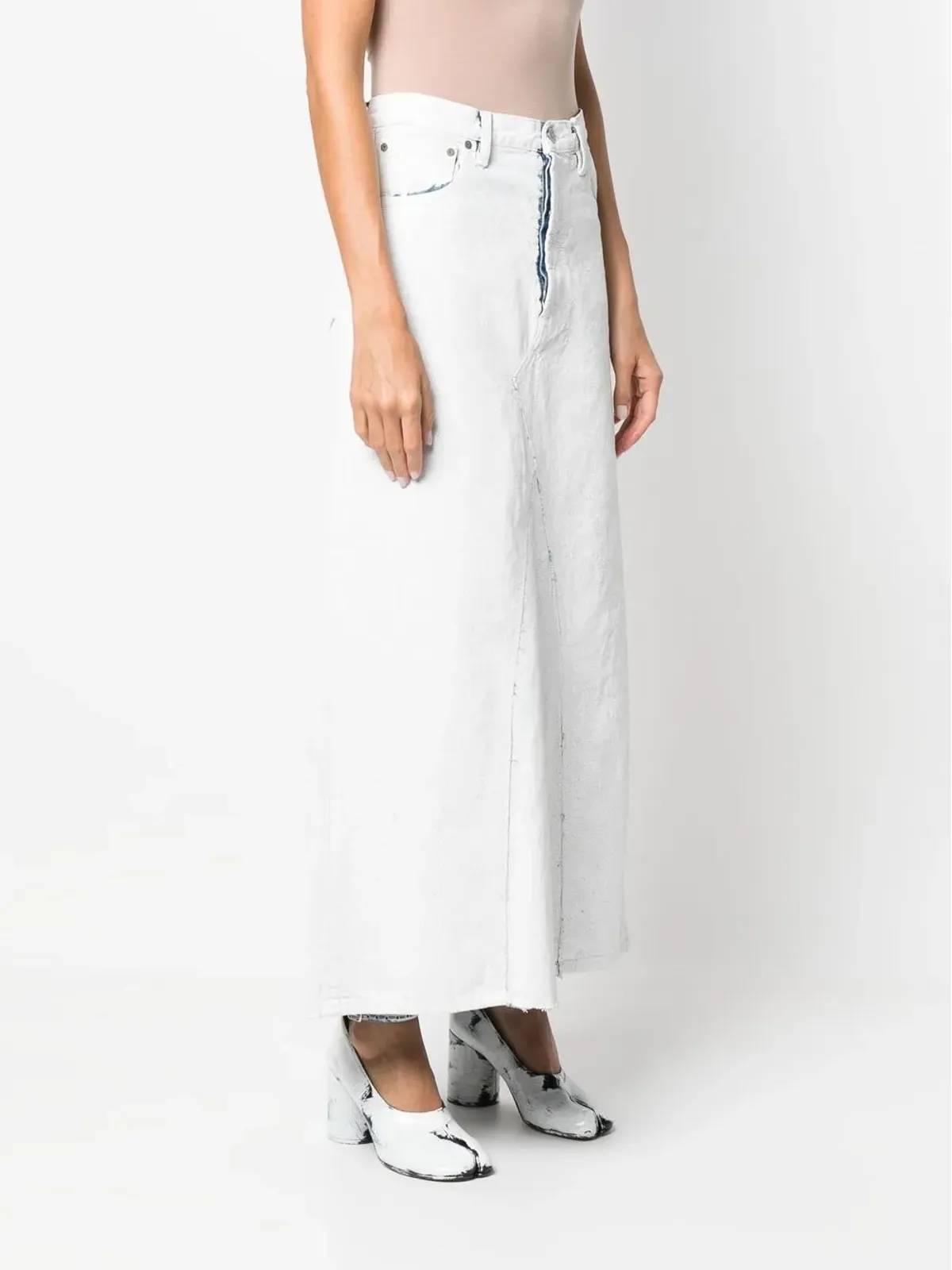 Maison Margiela ハイウエストデニムスカート - 画像3