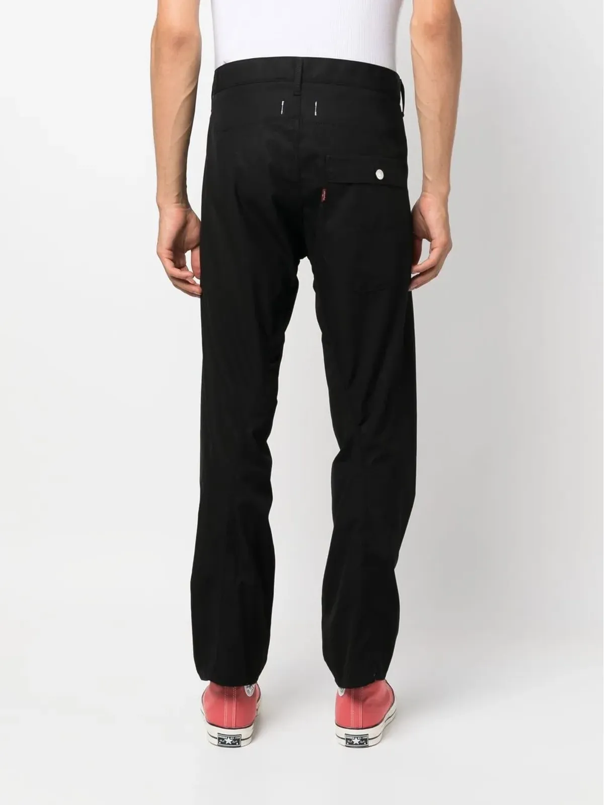 Junya Watanabe MAN ミッドライズストレートレッグパンツ - 画像4