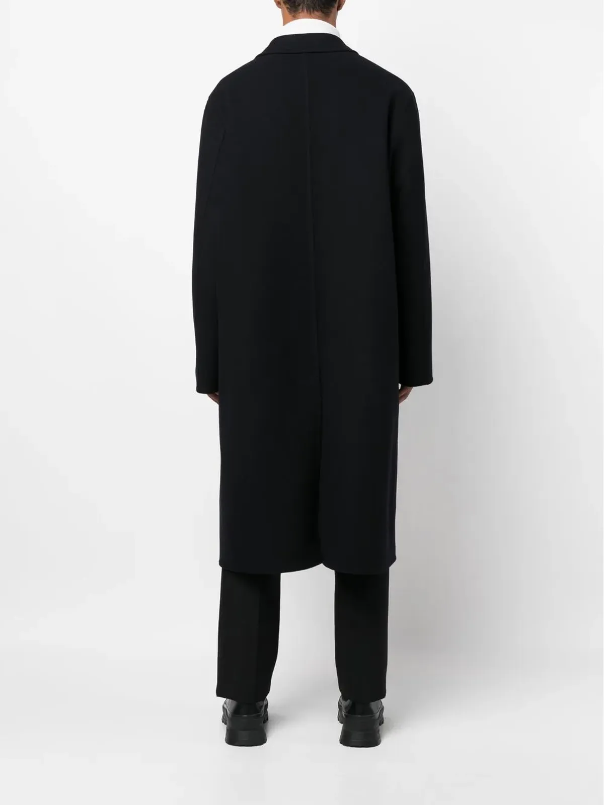 Jil Sander ノッチドカラー ボタンアップ コート - ブルー - 画像4