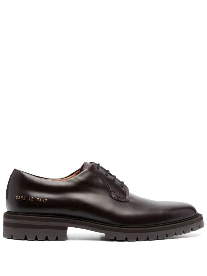 Common Projects Common Projects レースアップ レザー ダービーシューズ ブラウンの商品画像