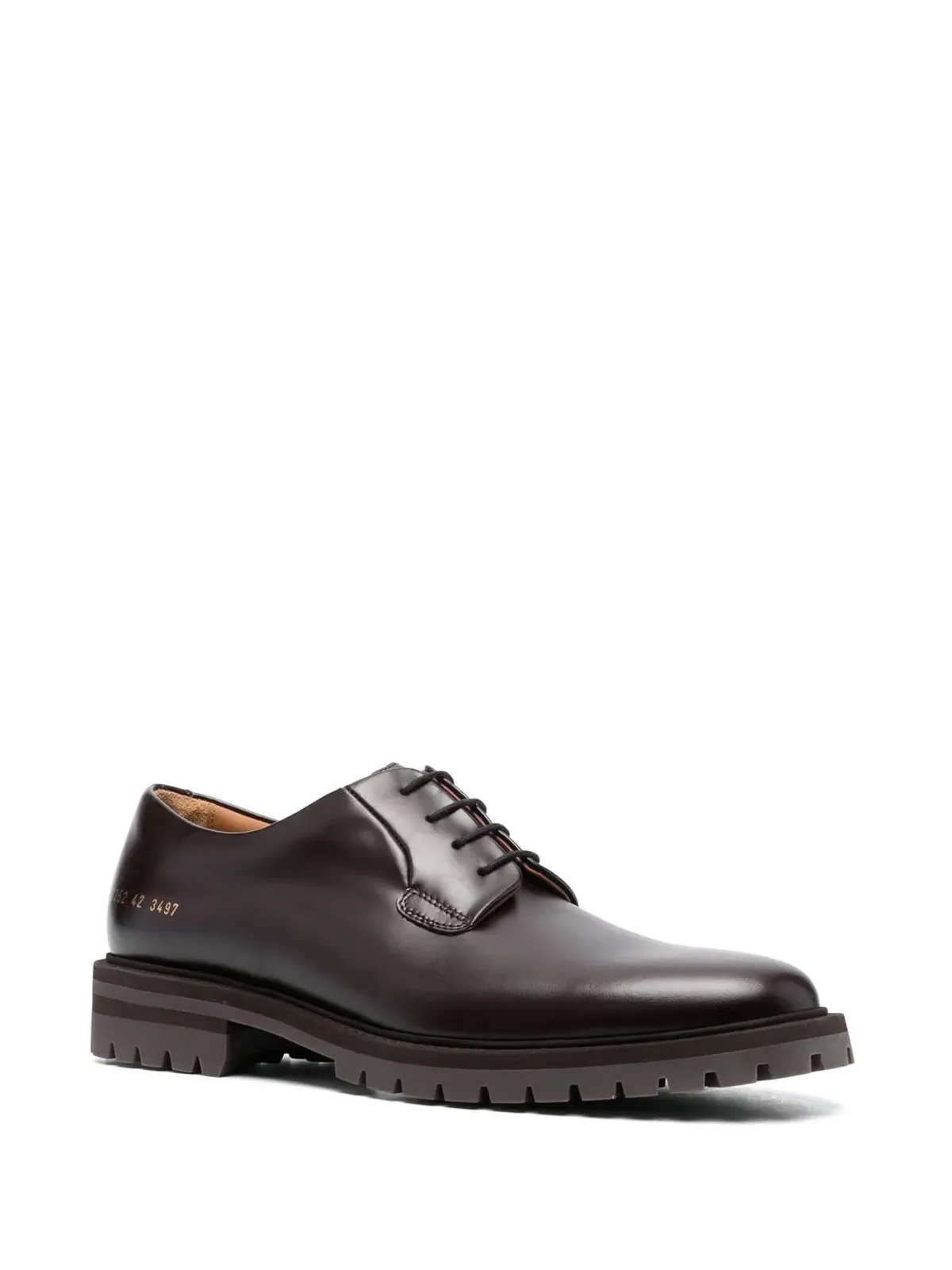 Common Projects レースアップ レザー ダービーシューズ ブラウン - 画像2