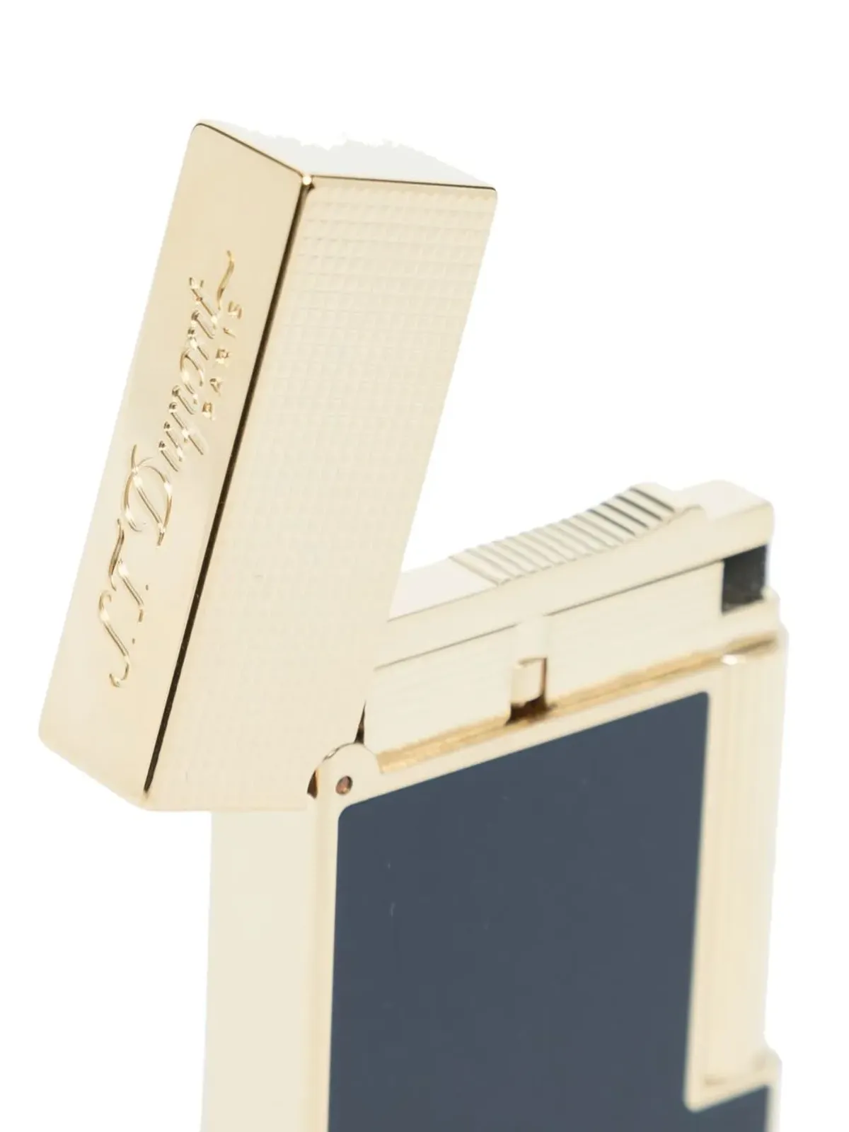 S.T. Dupont 金メッキ エングレーブド ロゴ ライター - 画像3