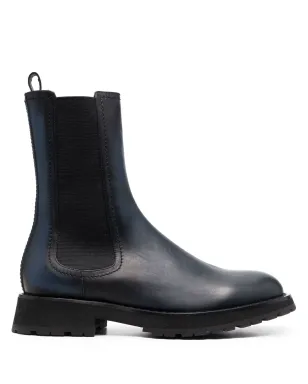 Alexander McQueen レザー チェルシーブーツ - ブルー - サムネイル1