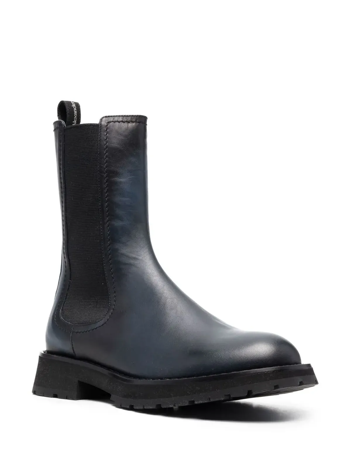 Alexander McQueen レザー チェルシーブーツ - ブルー - 画像2