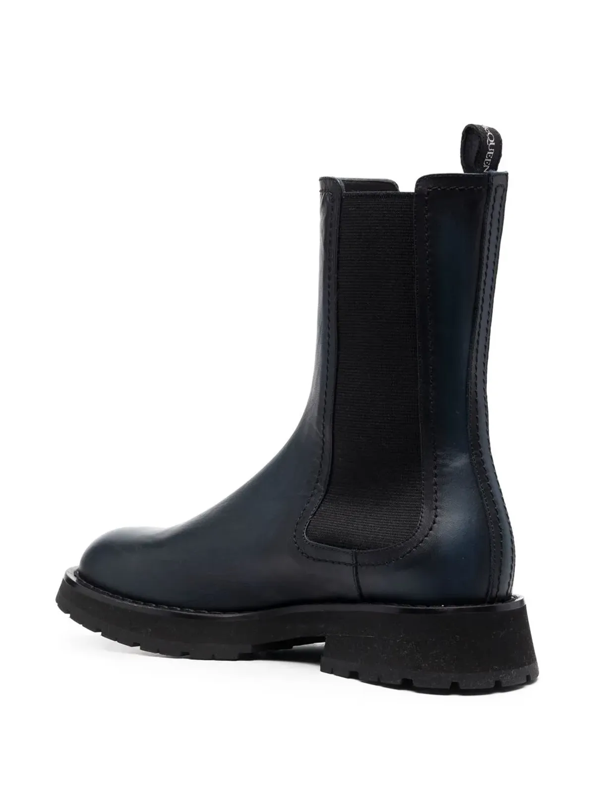 Alexander McQueen レザー チェルシーブーツ - ブルー - 画像3