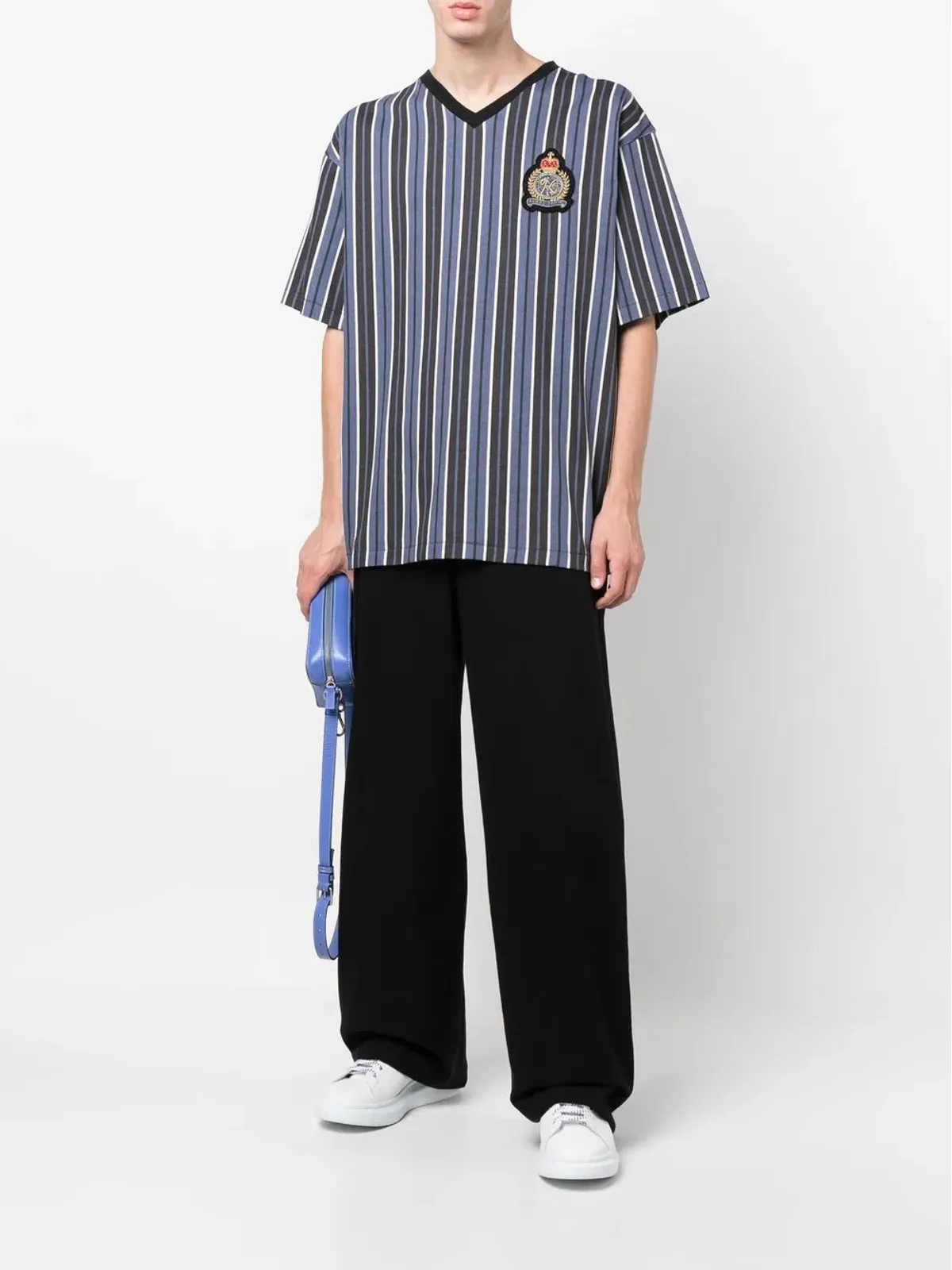 Kenzo ロゴパッチストライプTシャツ - 画像2