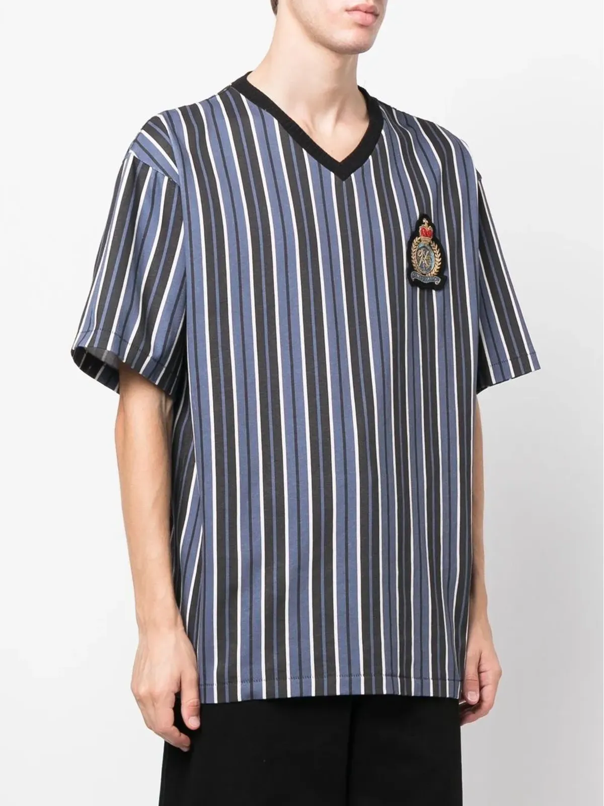 Kenzo ロゴパッチストライプTシャツ - 画像3