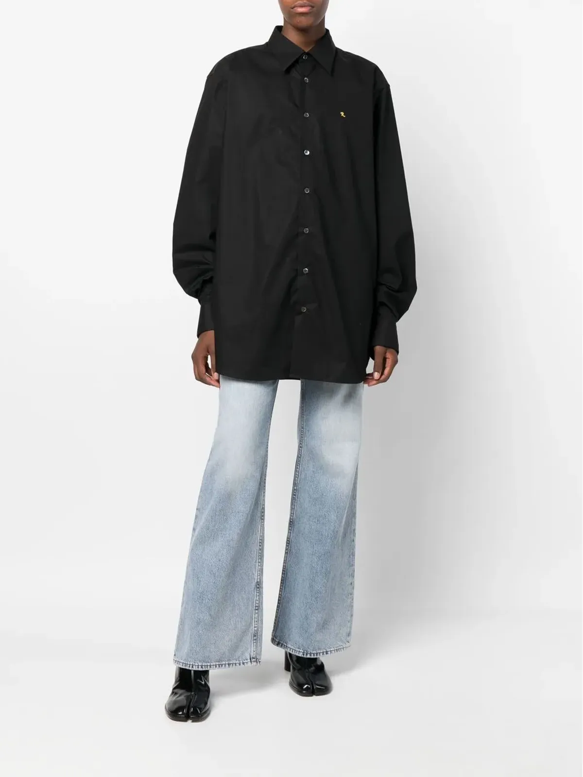 Raf Simons ロゴ刺繍入り長袖シャツ - 画像3